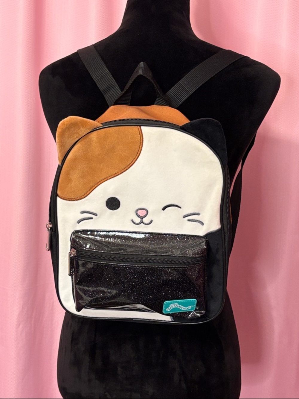 Squishmallows Bioworld Cam the Cat Mini Backpack